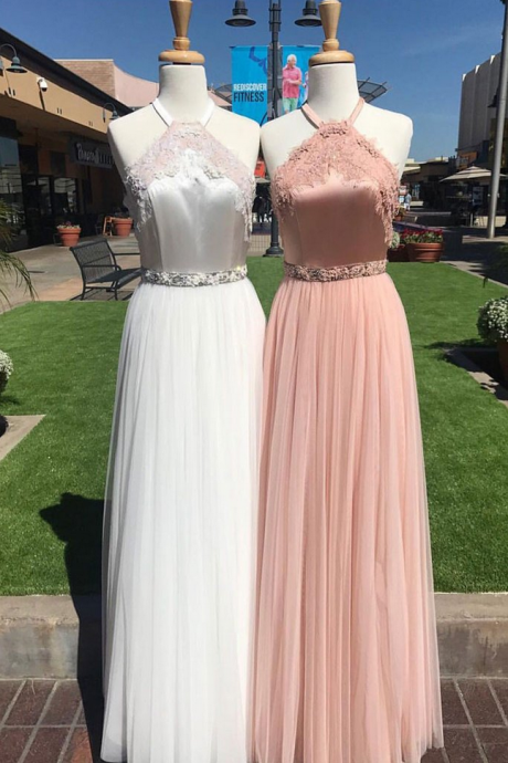 Prom Dresses ,unique Tulle Lace Long Prom Dress, Lace Evening Dress For Teens