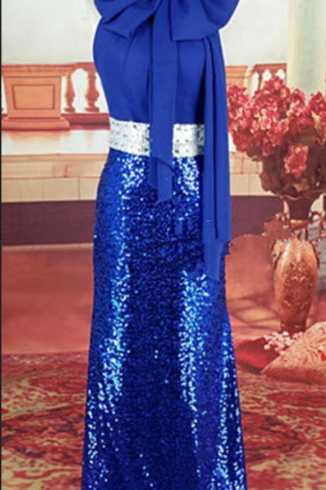 Prom Dresses,formal Prom Dress,royal Blue Prom Dresses,sequins Prom Dress,