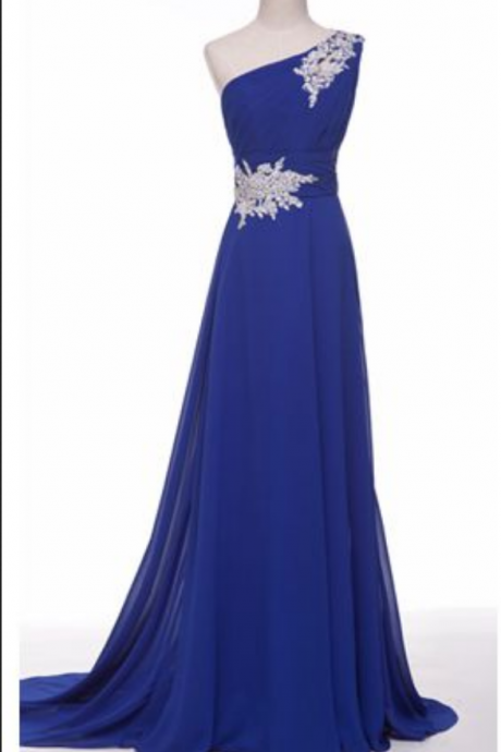 Evening Dress,royal Blue Evening Dress,2015 Evening Dress,discount Evening Dress,formal Evening Dress,beading Evening Dress,chiffon Evening