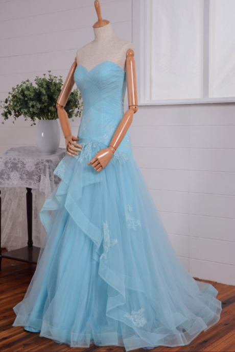 Long Elegant Lace Evening Party Dress , Prom Dress Real Photos
