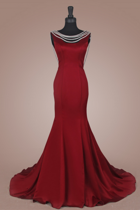 Prom Dresses, Prom Dress Red Prom Dresses,formal Gown,simple Evening Gowns,modest Party Dress,chiffon Prom Gown For Teens
