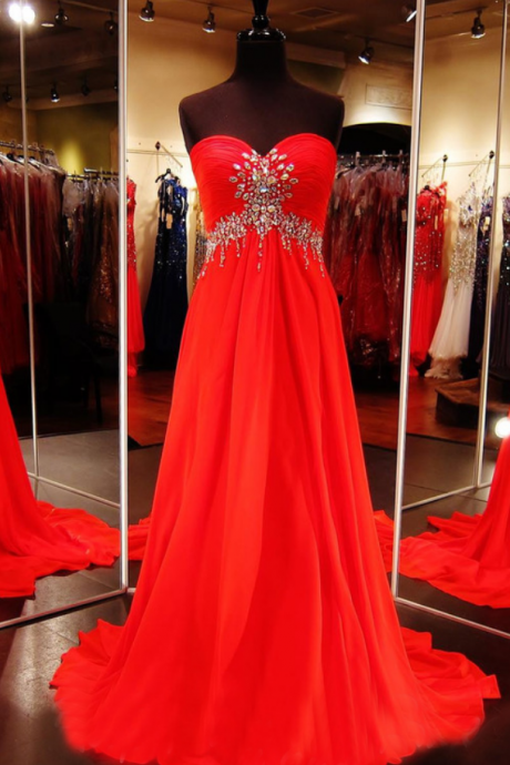 Red Prom Dress,junior Senior Prom Dress, Prom Gown,prom Dresses,long Prom Dress, Sweetheart Prom Dress,prom Dress Red, Homecoming Dress, 8th