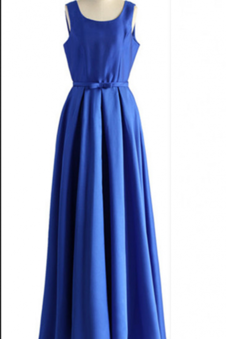 Royal Blue Charming Prom Dresses,the Backless Floor-length Evening Dresses, Prom Dresses, Real Made Prom Dresses ,bridesmaid Dresses
