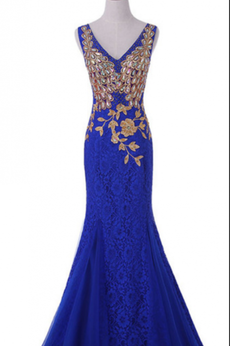 The Blue Ball Gown Was A Formal Evening Dress Ball Gown