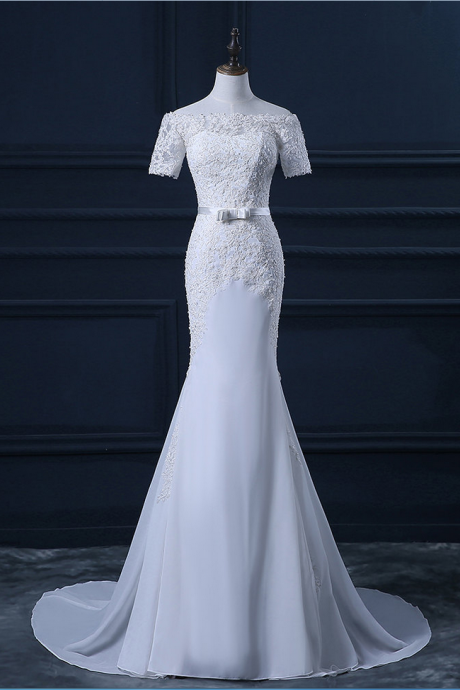 Wedding Dress,sexy Elegant Charming Wedding Dress,mermaid Lace Prom Dress,elegant Wedding Dress,wedding Dresses, Wedding Dress,formal Dress,