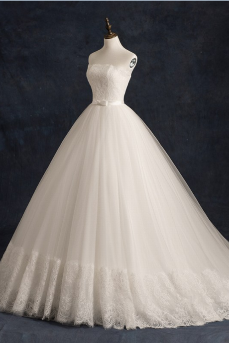 High Quality Charming Lace Wedding Dress Bride Dress