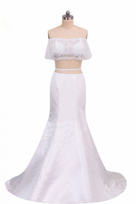 Of The Little Mermaid 2 Neck White Jacket Vessel With Sexy Dress Beautiful Dress Ah Long Evening Dress