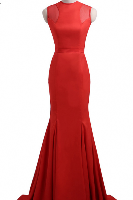 Simple Beautiful Dress Ah Night Long Mermaid The Sexy Red Dress Formal Party Dress