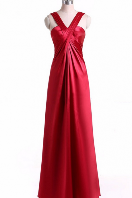 Red Dress, Real Images Dress Silk Ball Gown Long Evening Dress