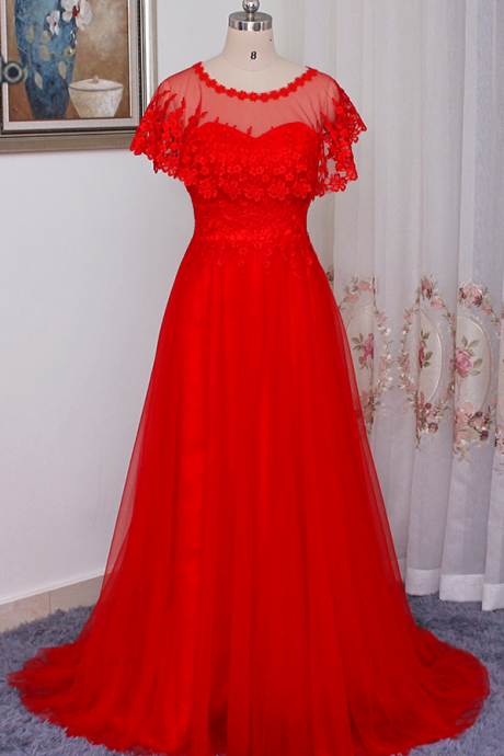 Straps Red Dress Formal Party Dress A - Ligne Rite Dress Festival Party Dress