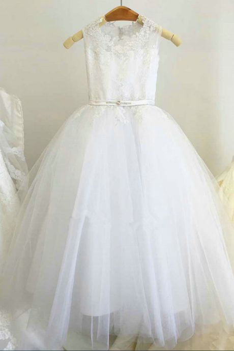 Lace Ball Gown Flower Girl Dresses For Wedding,girl Bridesmaid Dress,children Dresses