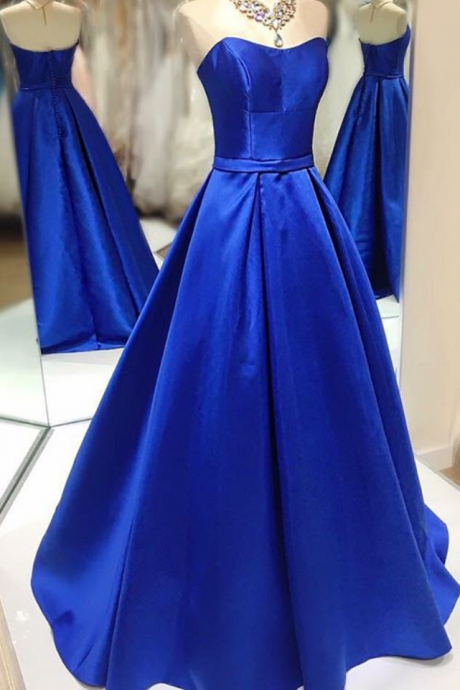 Charming Prom Dress,long Prom Dresses,dark Blue Evening Dress, Prom Dress,simple Evening Gowns,