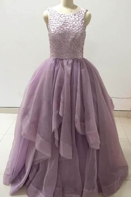 Purple Prom Dresses, Lace Prom Dresses, Crystal Prom Dresses, Ruffle Prom Dresses, Real Picture Prom Dresses, Actual Image Prom Dresses, Sexy