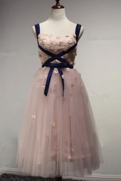 Pink Short Wedding Party Dresses, Unique Style Formal Dress,