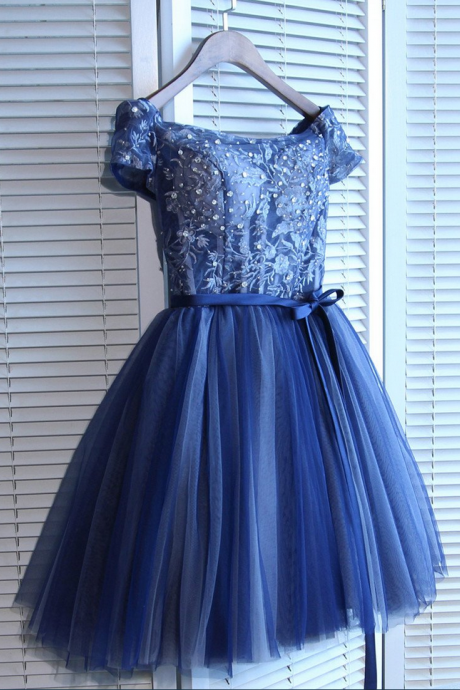 Off-the-shoulder Short/mini Prom Dress Juniors Homecoming Dresses,