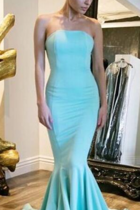 Charming Mermaid Prom Dress,sexy Backless Prom Dress,long Prom Dress,formal Gowns