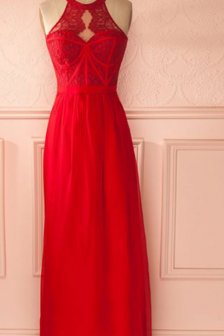 Red Prom Dresses,charming Evening Dress, Prom Gowns,lace Prom Dresses,2018 Prom Gowns,red Evening Gown,backless Party Dresses
