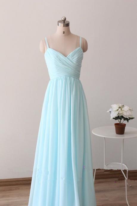 Light Blue Prom Dresses,a-line Prom Dress,evening Dress