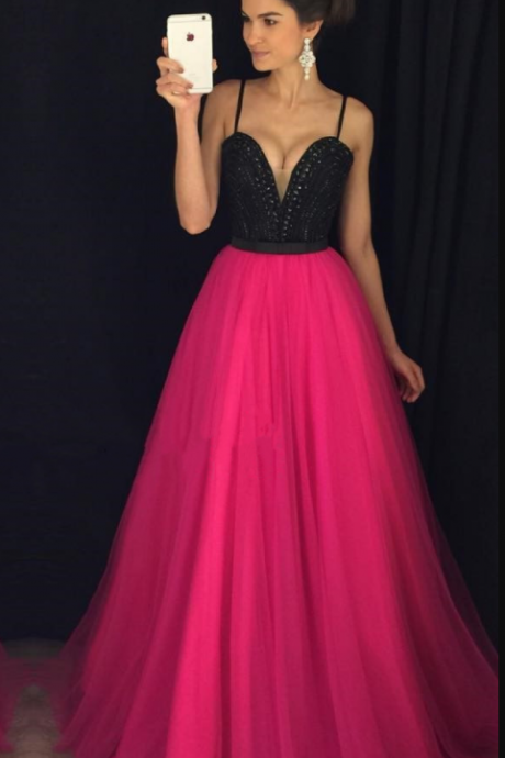 Prom Dress,modest Prom Dress,black Sweetheart Long Organza Ball Gowns Prom Dresses Sexy Evening Dress