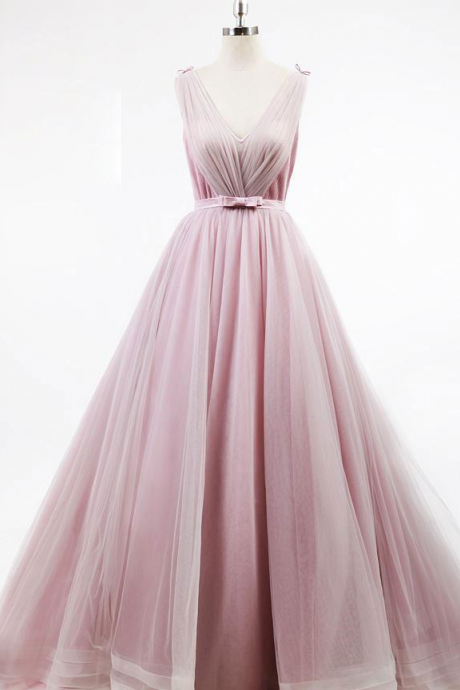 Simple Dusty Rose Prom Dresses Organza Sweet 15 Quinceanera Dresses