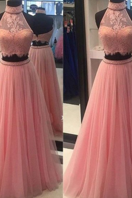 Black Two Piece Tulle Homecoming Dress, Lovely Party Dress main image 0