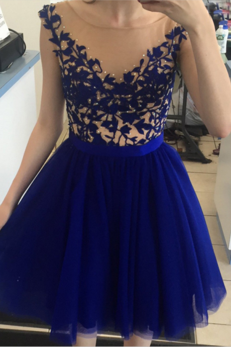 Pretty Royal Blue Short Prom Dresses,cocktail Dress,graduation Dresses,homecoming Dresses