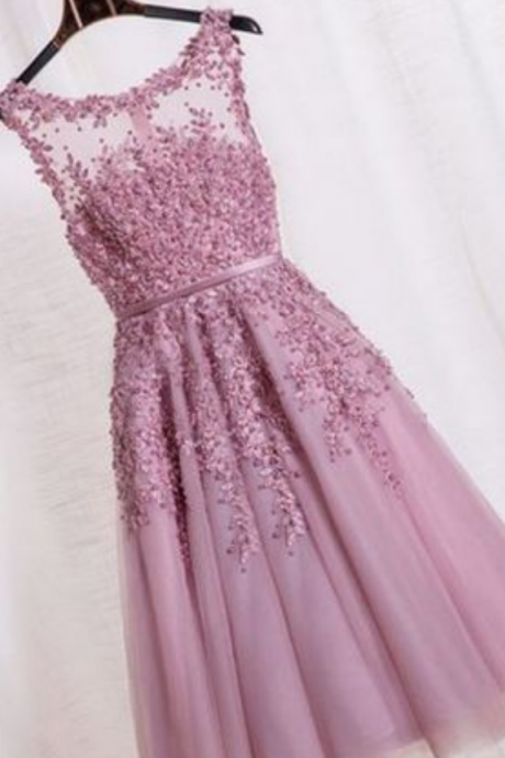 Charming Lavender Homecoming Dresses,lace And Applique Homecoming Dresses,cute Short Homecoming Dresses,party Dresses,cocktail Dresses