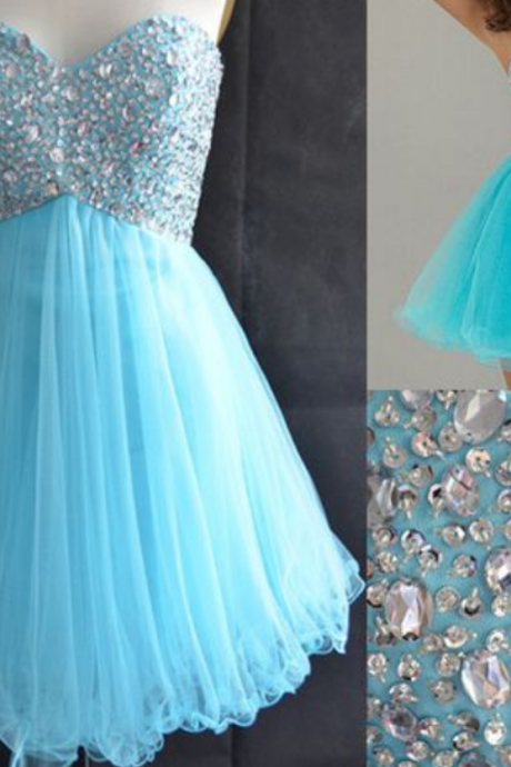 Charming Homecaming Dress, Sweetheart Homecaming Dress, Tulle Homcaming Dress, Short Prom Dress, Cute Dress