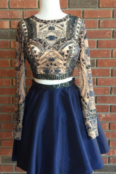 2 Piece Homecoming Dress,short Homecoming Dresses,homecoming Dress,beautiful Prom Gown,2 Piece Cocktail Dress