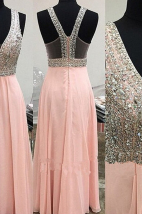 Blush Pink Prom Dresses,open Back Prom Gowns,pink Prom Dresses,2016 Party Dresses 2016,long Prom Gown,open Backs Prom Dress,straps Evening Gowns