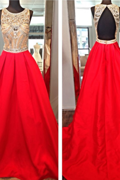 Red Prom Dresses,open Back Prom Gowns,backless Prom Dresses,sparkle Party Dresses,long Prom Gown,open Backs Prom Dress,2016 Evening