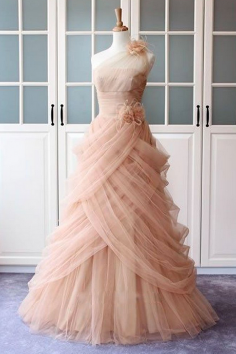 Unique Pink Tulle Long Prom Dress, Pink Evening Dress Unique Pink Tulle Long Prom Dress, Pink Evening Dress Unique Pink Tulle Long Prom Dress,