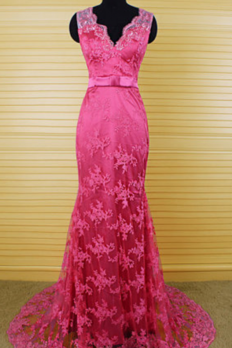 Lace Prom Dresses,formal Gown,lace Evening Gowns