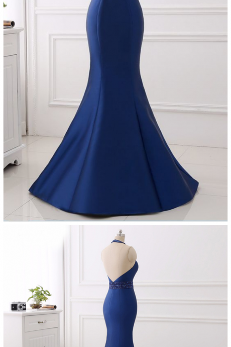 Prom Dress,sexy Evening Gowns,sexy Prom Gowns, Custom Made Prom, Backless Halter Formal Women Evening Wear