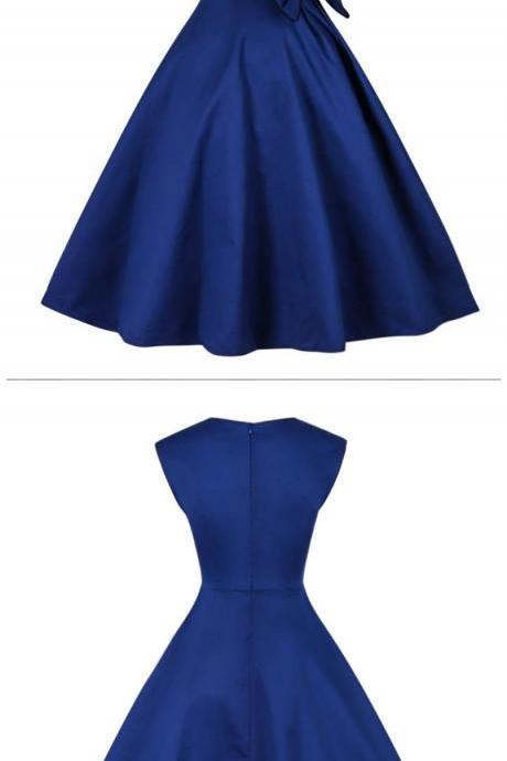 Navy Blue Short Satin Homecoming Dress, Cap Sleeve Mini Dress,homecoming Dress