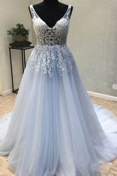 Beautiful Tulle Long Party Dress, Formal Gown