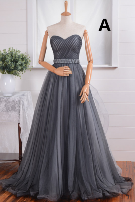 High Quality Prom Dress Tulle Prom Dress A-line Prom Dress Charming Prom Dress Sweetheart Prom Dress