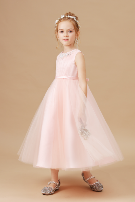 Flower girl dresses,Kid Dress For Girl Birthday Christmas Clothes Party Costume Children Wedding Party Prom Princess Kids Baby Banquet Clothes