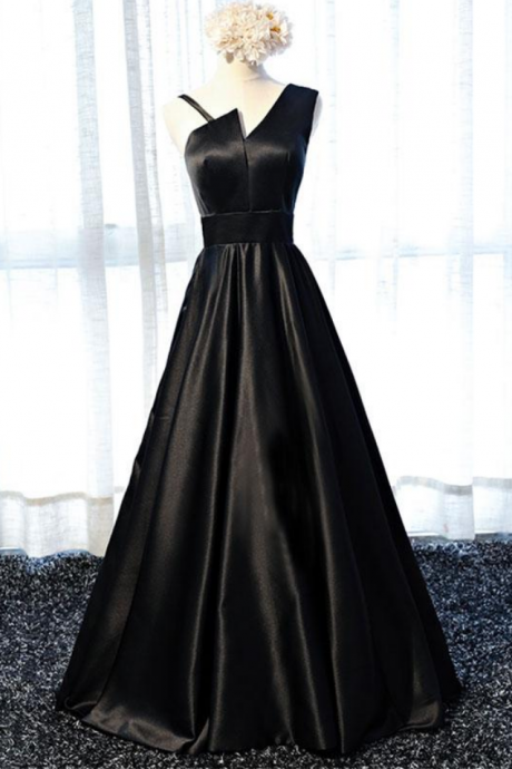 Stylish Satin Long Prom Gown, Formal Dress
