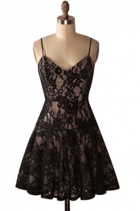 Homecoming Dresses With Lace, Sexy Lace Short Homecoming Dresses, Cute Short Prom Dress