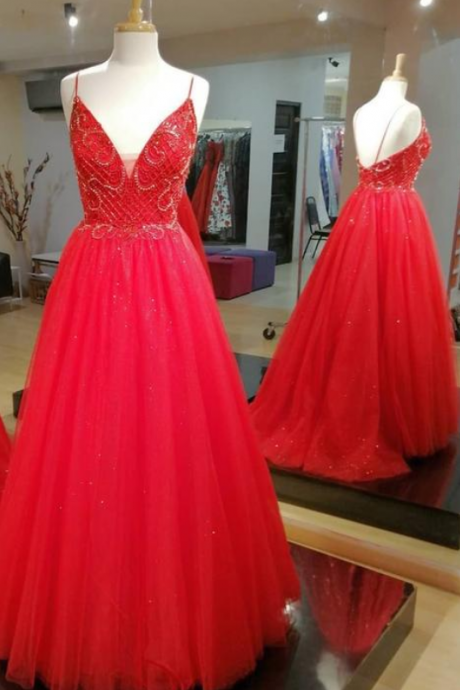 Prom Dress Beaded Bodice, Winter Formal Dress, Pageant Dance Dresses, Back To School Party Gown