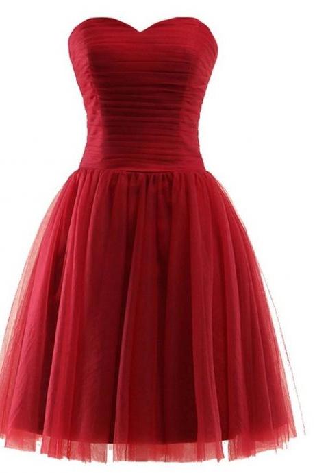 Homecoming Dresses Tulle Sweetheart Homecoming Dresses Lace-up Homecoming Gowns Graduation Dress