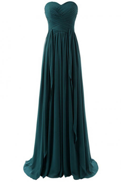 Bridesmaid Dress, Teal Green Bridesmaids Dress, Long Bridesmaid Dresses, Bridesmaid Dress, Strapless Bridesmaid Dress,wedding Party Dresses, Prom