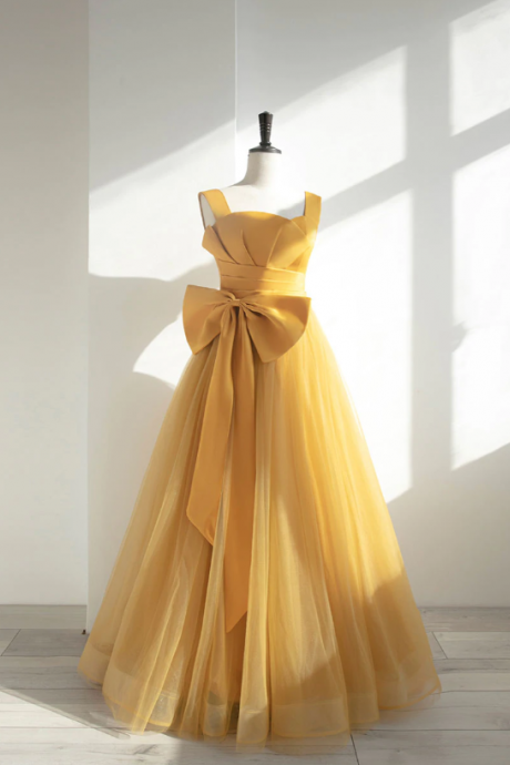 Prom Dresses,simple Tulle Long Prom Dress, Evening Dress