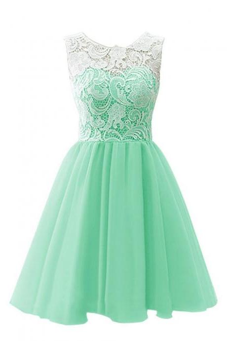 Green Homcoming Dress,short Homecoming Dress,lace Prom Dress,prom Dresses