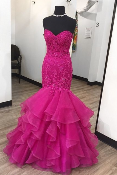 prom dresses Prom Dress,Sexy Prom Dresses,Mermaid Evening Dress,Sleeveless Tulle Lace Evening Dresses,Formal Dress
