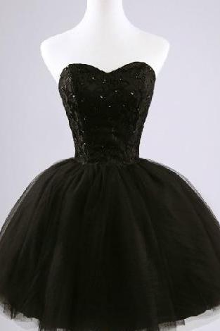 Elegant Ball Gown Prom Dresses, Sweetheart Mini Ball Gown Dresses, Formal Dresses, Lovely Dresses, Homecoming Dresses