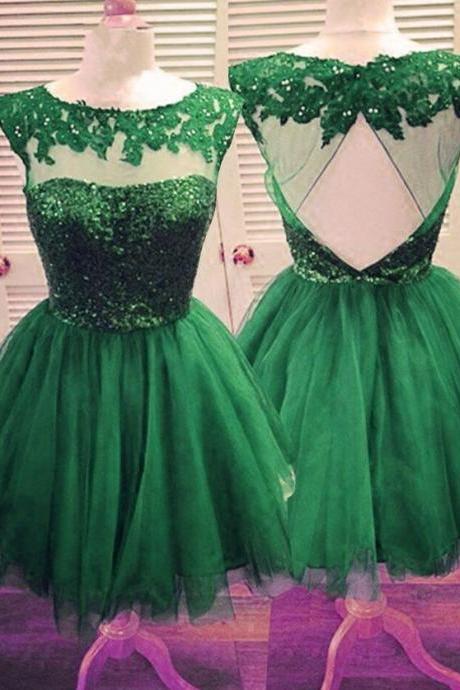 Lace Homecoming Dress,tulle Homecoming Gowns,backless Party Dress,open Back Short Prom Gown