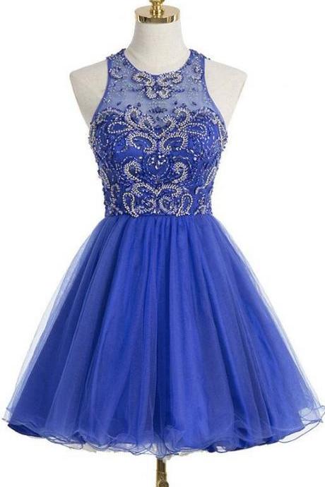 Royal Blue Homecoming Dress, Homecoming Dress, Short A-line Tulle Homecoming Dress