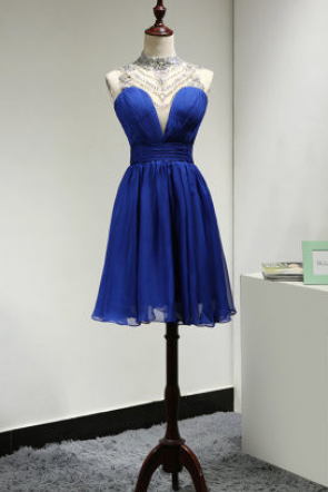 Short Prom Dress,royal Blue Prom Dresses,party Dress